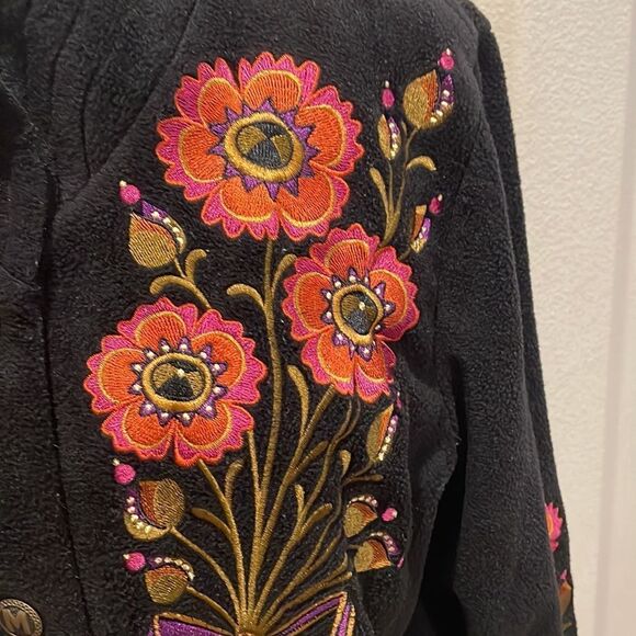 Bob Mackie Long Coat Fleece Wearable Art Vintage with Vintage Perfume Bundle - Picture 4 of 10